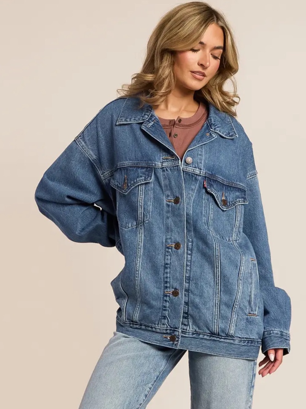 Oversized Levi’s Denim Trucker Jacket